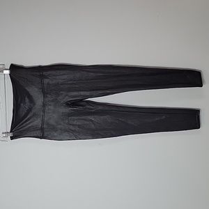 XL SPANX faux leather leggings black
